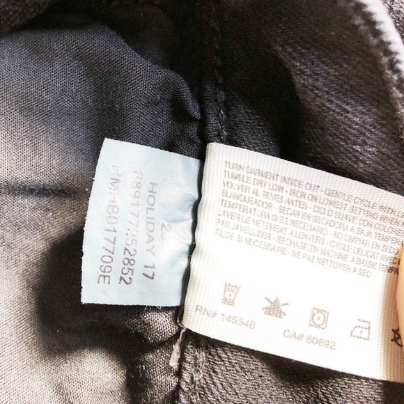 Rachel Roy Black Mid-Rise Skinny Jeans Sz 25 - Picture 8 of 8